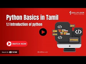 Introduction to Python | Python Basics for Beginners | Python Courses in Tamil | Skillfloor