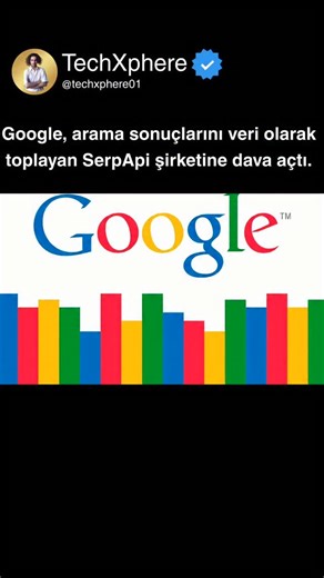 Artificial Intelligence & Video Content Production on Instagram: "Google, arama motoru sonuç sayfalarını otomatik olarak çekip satan SerpApi adlı firmaya karşı dava açtı. Google’a göre SerpApi, Google’ın hizmet şartlarını ve yasaları ihlal ederek arama sonuçlarını büyük ölçekli bir şekilde scrape ediyor ve bu verileri üçüncü taraflara yeniden satıyor. Bu tür veri çekme işlemleri, Google’ın arama indeksindeki telif hakkıyla korunan içerikleri ve web sitelerinin haklarını da etkilediği için şirket