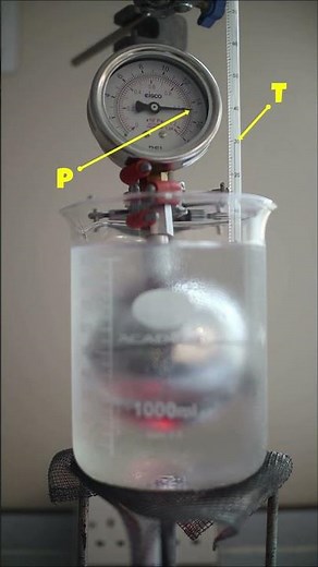 Gas law demonstration - Gay Lussac's law #physics #physicsexperiment #demonstration