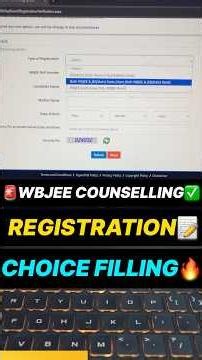 🚨How to Register for WBJEE Counselling 2026✅ | WBJEE Registration Process 2026 #wbjee #shorts
