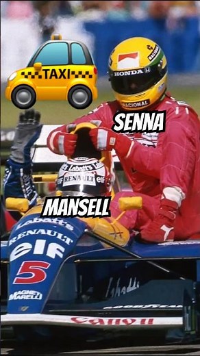 FAMOSA CARONA DE MANSELL A SENNA EM 1991 🚕🏁 #shorts