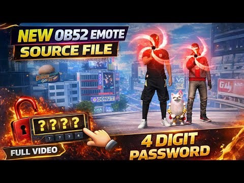 🔥 New OB52 Emote Source File 😱 | Free Fire Latest Emotes | 100% Working ‪@spideerio‬ @HNgaming_99