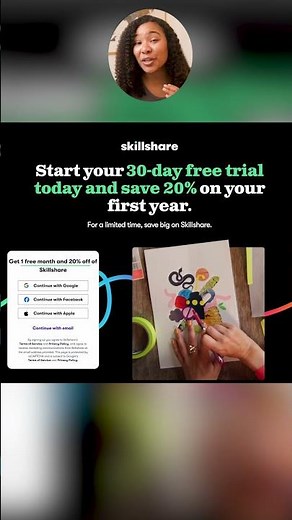 Skillshare Black Friday Deal: Free Month + 20% Off