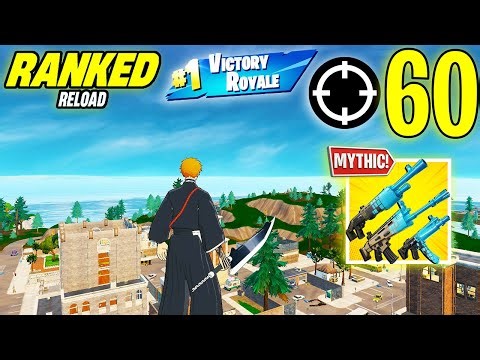 60 Elimination Solo Vs Squad "Ranked RELOAD” Gameplay Wins (NEW! Fortnite Chapter 7 PS4 Controller)