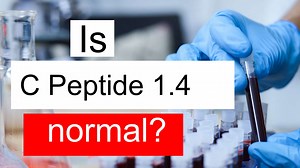Is C Peptide 1.4 normal, high or low? What does C Peptide level 1.4 mean?