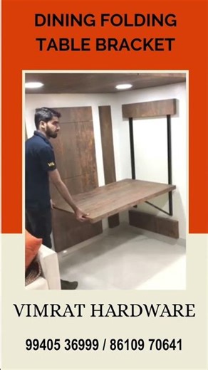 Heavy-Duty Folding Table Bracket | Space-Saving Dining Table Solution