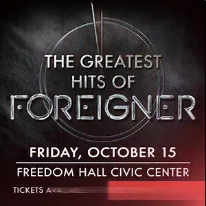 568 reactions · 118 shares | Come see us play our GREATEST HITS at Freedom Hall Civic Center in Johnson City, TN on Oct. 15! Get your tickets before it's too late! | Foreigner | Facebook