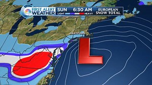 6.4K views · 37 reactions | We have some brand new data on the potential for a weekend snowstorm. Watch NBC Connecticut News beginning at 5 for up-to-the-minute details on the track of the Nor'Easter | NBC Connecticut | Facebook