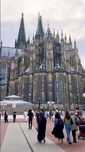 Cologne Cathedral… timeless beauty in the heart of Germany 🇩🇪 #shortvideo #travel #walking