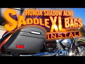 2018 Honda Shadow Aero VT750CS | Viking Bags Upgrade | How Big of a Saddle Bag Can Fit On An Aero