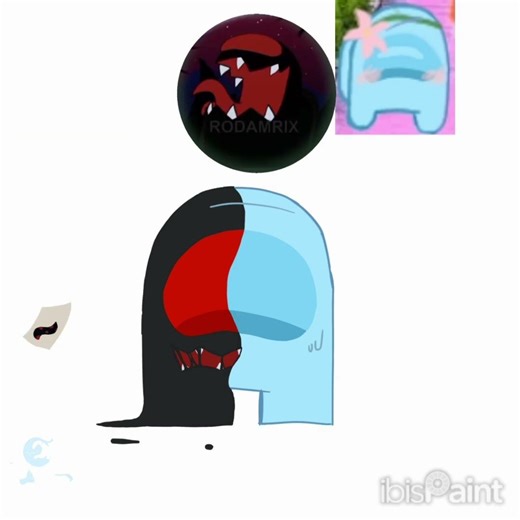 parasite among us #blackmetal #art #ibis_paint_x #digitalart #рекомендации