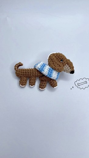Crochet Dachshund Dog - Adorable Handmade Creations