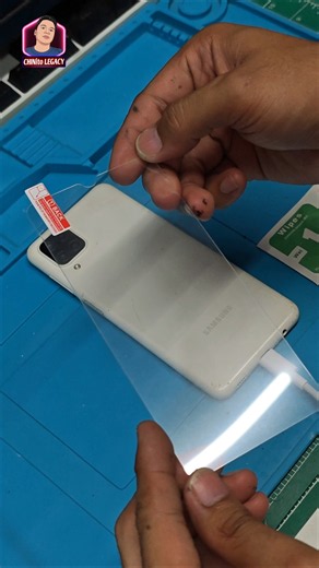 SAMSUNG GALAXY A12 TEMPERED GLASS INSTALLATION