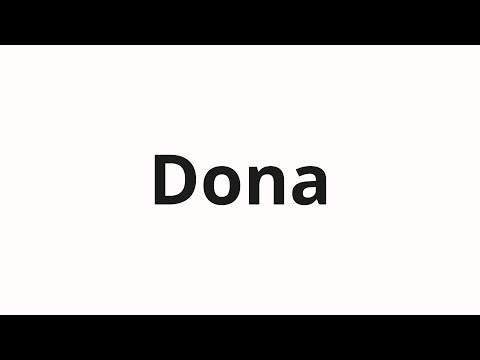 How to pronounce Dona | Дона (Don in Russian)