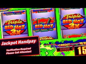 SIZZLING RED HOT SEVENS 777 SLOT MACHINE HIGH LIMIT JACKPOT