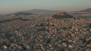 Athens city, aerial panoramic view - Free Stock Video