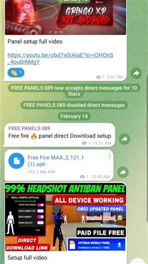 Direct injector file download panel free fire max