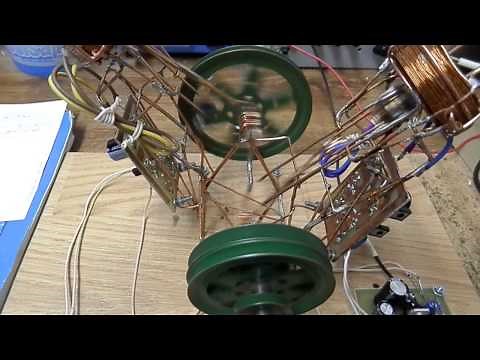 Magnetic acceleration two-piston motor