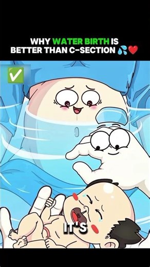 why Water Birth is BETTER than C-SECTION #3danimation #animation #anime #animationvideo #health