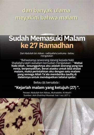Kalau malam ini benar Lailatul Qadar, satu sedekah yang kita keluarkan bisa bernilai lebih dari 1000 bulan kebaikan. Bayangkan… satu amal kecil malam ini bisa bernilai lebih dari 83 tahun ibadah. Karena di malam Lailatul Qadar, Allah melipatgandakan pahala amal-amal hamba-Nya dengan cara yang luar biasa. Di saat kita menghidupkan malam-malam terakhir Ramadan dengan doa dan istighfar, ada saudara-saudara kita di Palestina yang masih bertahan di tengah keterbatasan. Ramadan ini, mari hadirkan kepe