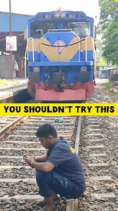 374K views · 1.7K reactions | This scene is reversed, don't try it  #reversed #reels #train #fbreels #railway #shorts #art #Dangerous | Bangladeshi Train Gallery | Facebook