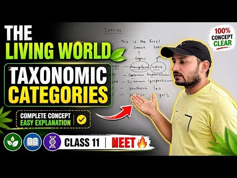 👉 The Living World 🌿 | Taxonomic Categories Explained | Class 11 Biology NEET