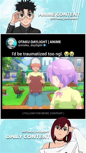 I'd be traumatized too ngl. 😭😭 #animefrog