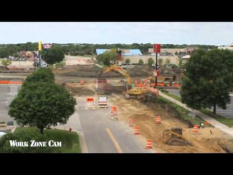 Minnesota DOT Highway 22 Mankato Roundabouts Time-Lapse
