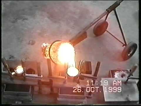 Waste oil furnace melting cast iron