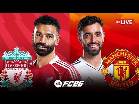 Liverpool vs Man United LIVE ⚽ EA FC 25 Gameplay Simulation | Liverpool United Full Match
