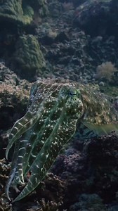 The Cuttlefish. Where do we even start when talking about how cool Cuttlefish are? Aside from being able to change colour, having 3 hearts, and blue-green blood, even their eyes and pupils are unique. As it turns out, their W-shaped pupils stretch more than 180 degrees so they can see what’s in front and behind them at the same time, and this ‘wavy’ shape helps them to control the density of light that enters, allowing them to focus on prey in varying light conditions on the Reef. So, if you do 