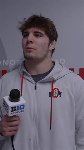 "Got the major for the team... got the ball rolling" 😤 No. 10 at 197 lbs Luke Geog shares his mindset from Friday's 14-4 major decision over Brody Sampson of Iowa 🧠 | Big Ten Network