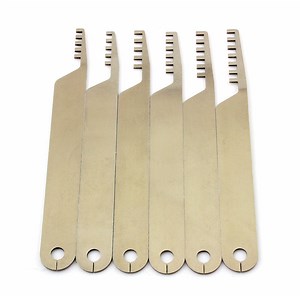 6pc Tapered Comb Lock Picks | PadLock Pick tools