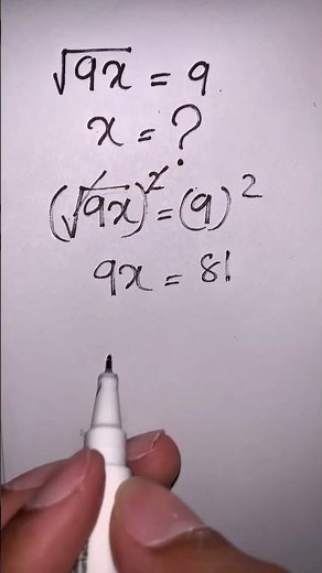 ⁠Satisfying Handwritten Math Solution ✒️ #shorts