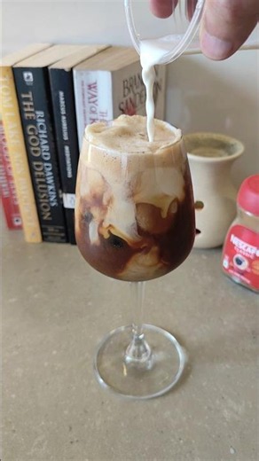 Coffee Layers and Swirls #coffee #coldcoffee #aesthetic #coffeelayers #coffeestop #coffeerecipe #fyp