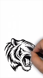 How to draw a tiger side view #howto #draw #drawing #sketch #tiger | Mr. Imaginative