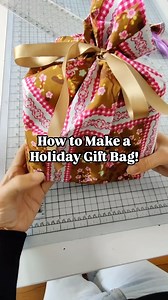2.8K views · 62 reactions | Check out this easy Holiday gift bag tutorial up on our blog now! No need to run out for a gift bag for those last minute gifts! 瑱 Comment BLOG for the link! ✨ #sewingtutorial #giftbag #diygiftbag #diygiftideas #sewingideas #sewinginspiration #christmassewing | Madam Sew | Facebook