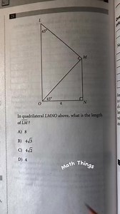 Quadrilateral LMN🍇 #maths #mathematics #mathskills #mathlessons #mathelementary #mathhacks #mathtricks #mathtips #reels #viral #fyp #MathWiz #reelsvideo #reelsfbviral #mathreview #MathChallenge #educational #mathacks #Mathematics #MathLover #MathIsFun #Geometry #Algebra #Calculus #NumberTheory #MathEducation #ProblemSolving #matheducation #MathGenius #mindmastery #mathtrends The SAT includes math sections covering algebra, geometry, and some advanced math concepts. It assesses problem-solving a