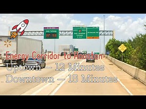 How to Enter the Katy Tollway from Eldridge Parkway in the Energy Corridor Houston