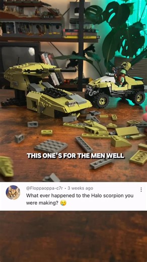 FinCantBuild on Instagram: "Lego Halo: Combat Evolved Scorpion I’ll finish this thing if it’s the last thing I do #lego #halo #legoreels #halocombatevolved"