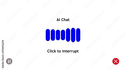 Abstract Futuristic Chat AI User Interface In Action, Artificial AI Assistant Interaction and Practical Tips Enhancing Chatting With a Bot, Dynamics Elements. Multimodal Advanced AGI Technology