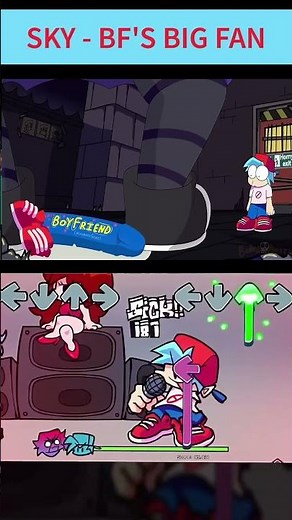 BF vs Sky FNF Animation Friday Night Funkin’ Game #fnf #sonsmile #fridaynightfunkin