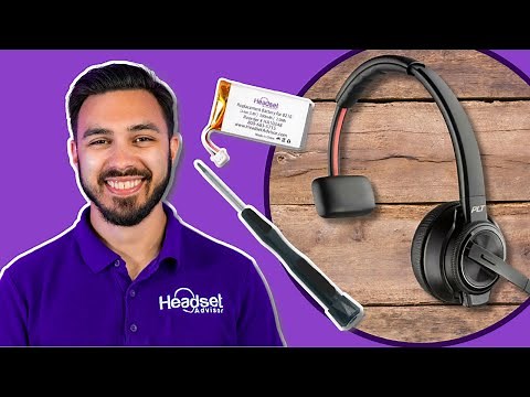 How to Replace Plantronics (Poly) Savi 8210 Headset Battery