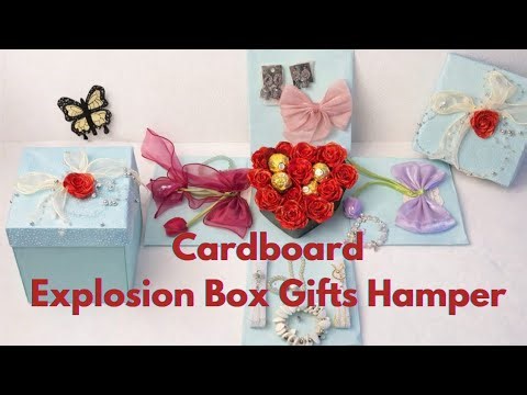 DIY! Cardboard Explosion Gift Box Tutorial 🎁