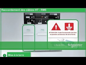 Raccordement des câbles HT dans cellules RM6