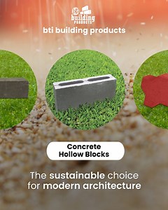 1K reactions · 69 shares | We are the best in providing quality raw materials for architectural needs. bti building products - the sustainable choice for modern architecture. Learn more: https://btibuildingproducts.com/ #bti #buildingproducts #hollowblocks #ecofriendly #constructionquality #sustainability #dampproof #concretebrick | bti Building Products | Facebook