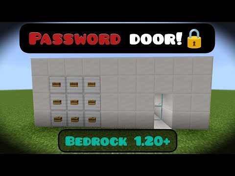 Password door in Minecraft Bedrock 1.21+🔒