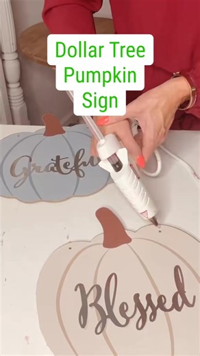 Let’s create a cute and easy Dollar Tree pumpkin sign! | Olivia's Romantic Home DIY
