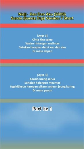 Short Nidji - Kau Dan Aku Sunda DG Version7 part 1 #kaudanaku