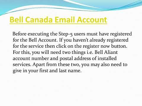 How To Create Bell Canada Email Account